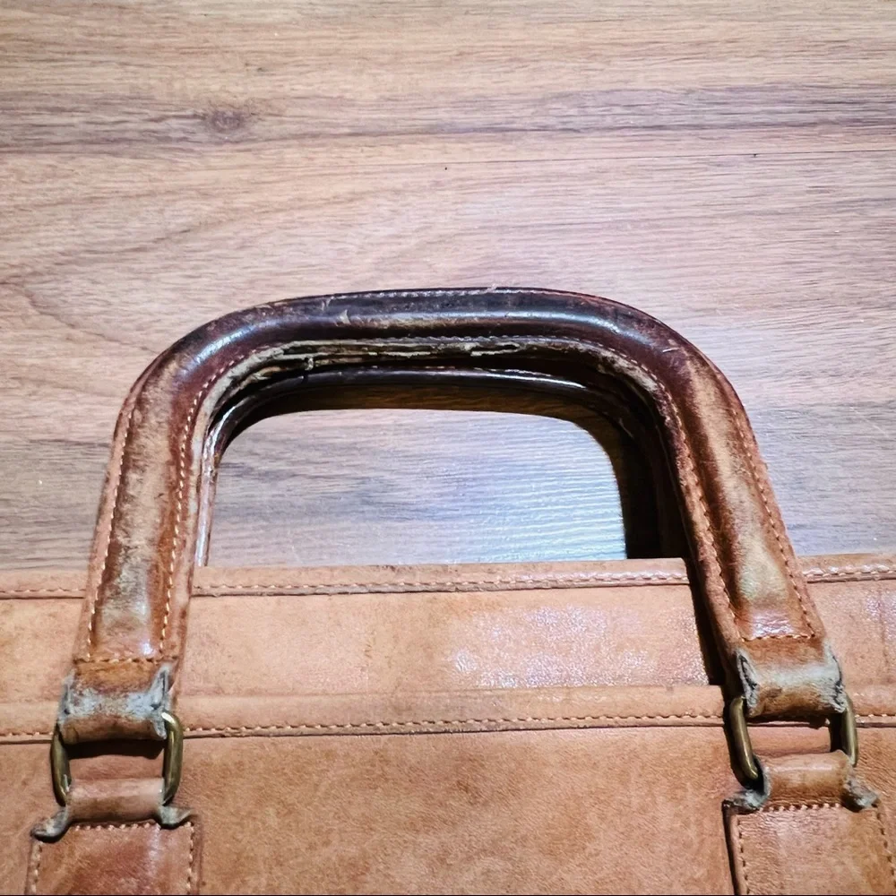 Coach Tan Brown Leather Unisex Briefcase